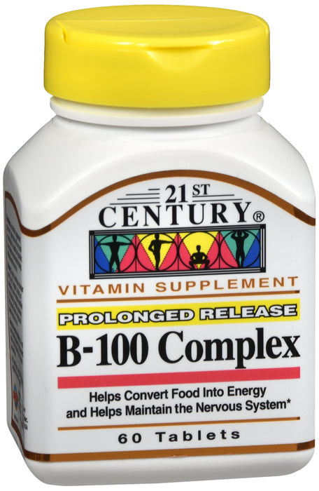 Vitamin B-100 Complex Prolonged Release Tablets 60 EA 21st Century