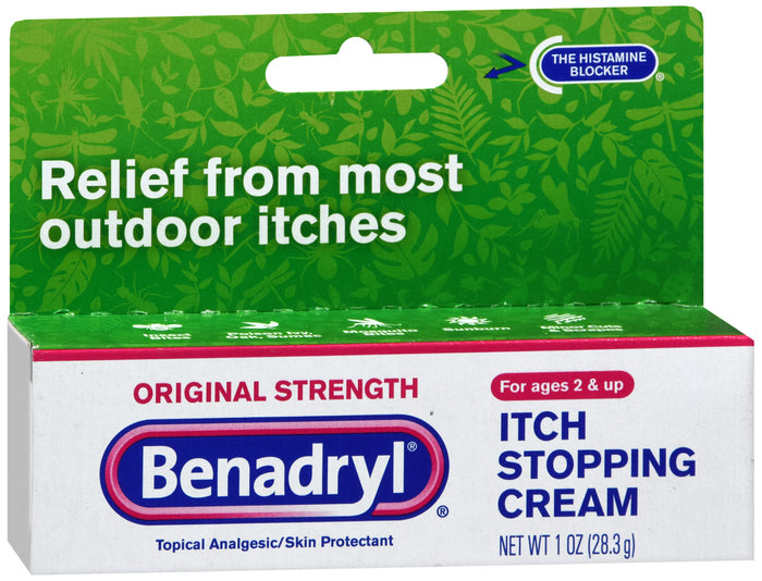 BENADRYL® Itch Stopping Cream Extra Strength Itchy Skin and Rash Relief with Diphenhydramine
