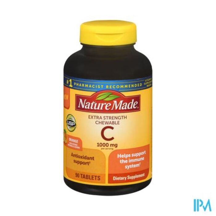 Nature Made C 1000 mg Tablets Extra Strength Orange 90 EA