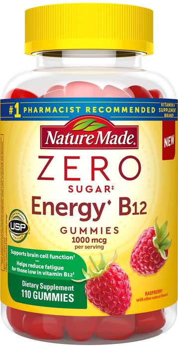 Zero Sugar‡ Energy◆ B12 Gummies 1000 Mcg Per Serving