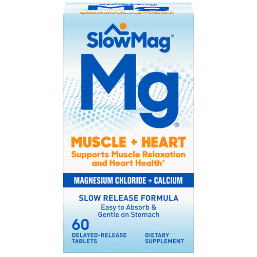 SlowMag Mg Muscle + Heart Delayed-Release Tablets 60 EA
