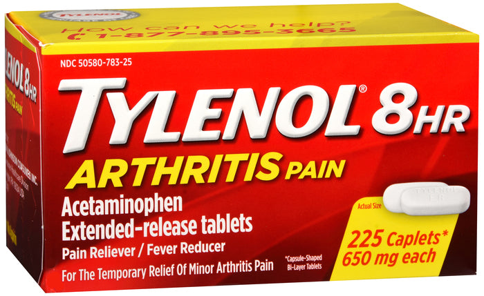 TYLENOL® 8 HR Arthritis Pain Relief Tablets For Extended Release Arthritis & Joint Pain Relief, 650mg Acetaminophen