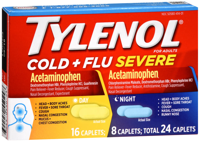 TYLENOL® Cold + Flu Severe For Day And Night Time