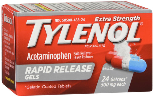 Tylenol Extra Strength Acetaminophen 500 mg Rapid Release Gelcaps