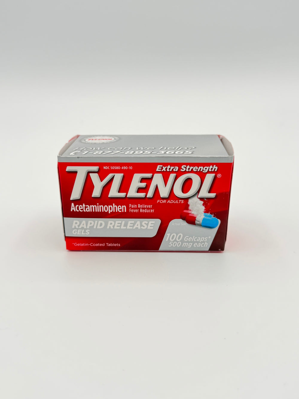 TYLENOL® Extra Strength Rapid Release Gels For Fast Muscle Pain, Headache & Fever Relief for Adults, 500 mg Acetaminophen
