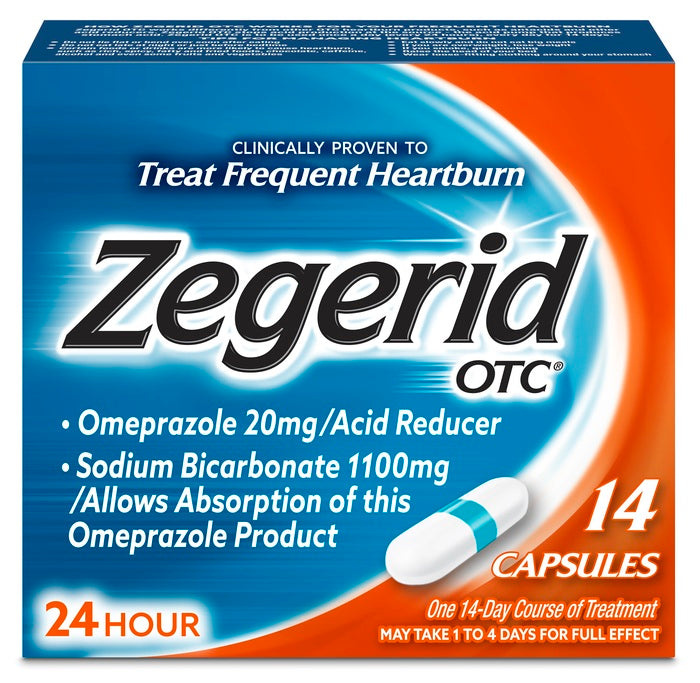 Zegerid OTC Acid Reducer Capsules 14 EA