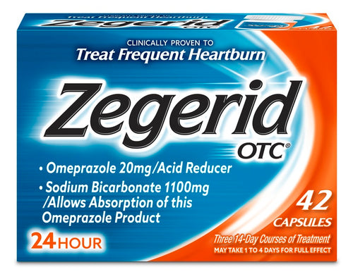Zegerid OTC Acid Reducer Capsules 24 Hour 42 EA